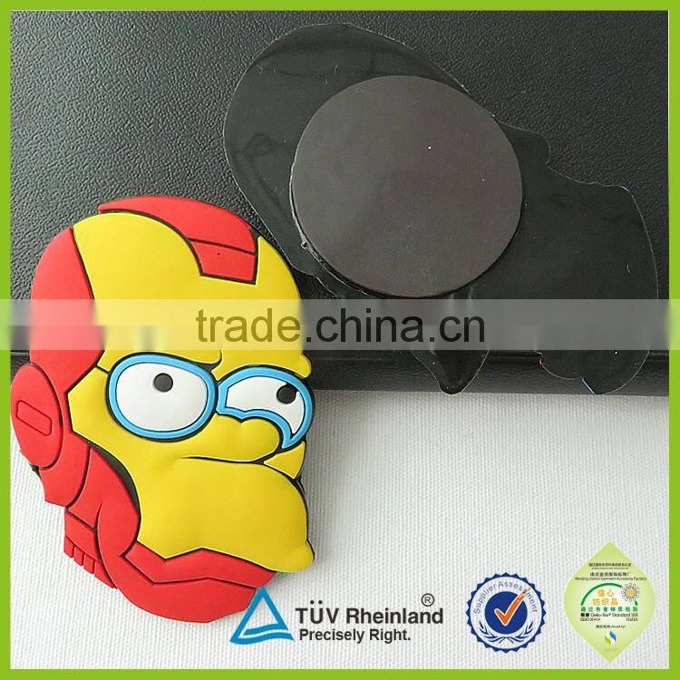 Heart shape raised logo paris souvenir 3D PVC magnet fridge magnet