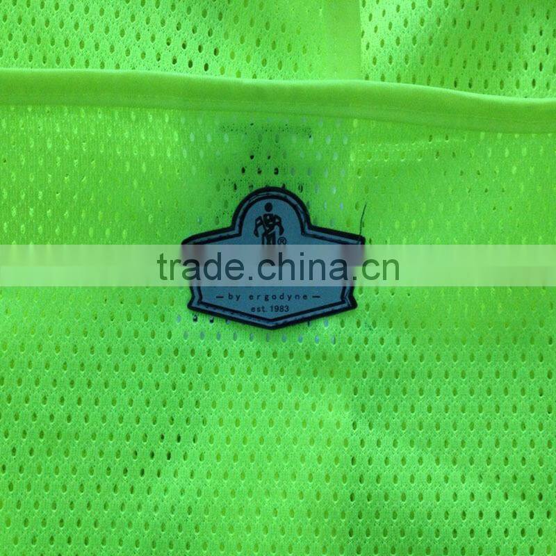 Customize pvc reflective label/patch/tag in silver color
