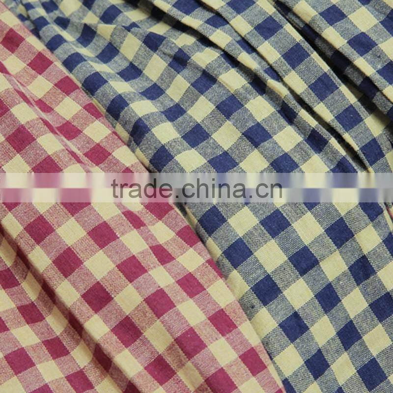 2016 Spring Red and Blue Tantan Print Women Plaid Flannel Shirt Dresses