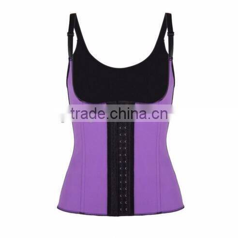 Plus size High compression gym/sport 100% latex waist trainer/cincher weight loss waist training corset girdles body shapers