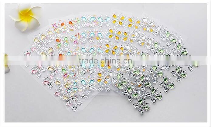 Colorful Butterfly Plastic Rhinestone Sticker Decoration DIY Fun