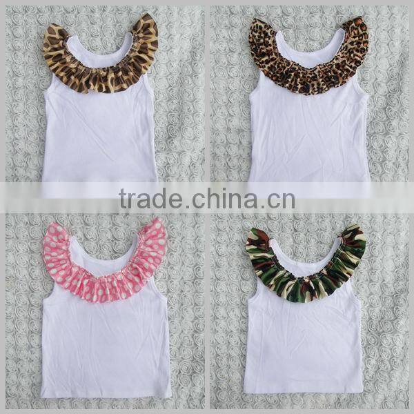 wholesale cheap ruffle shirts toddler baby tank top