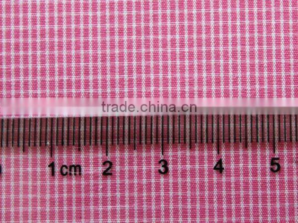 2012 new design spun polyester check fabric