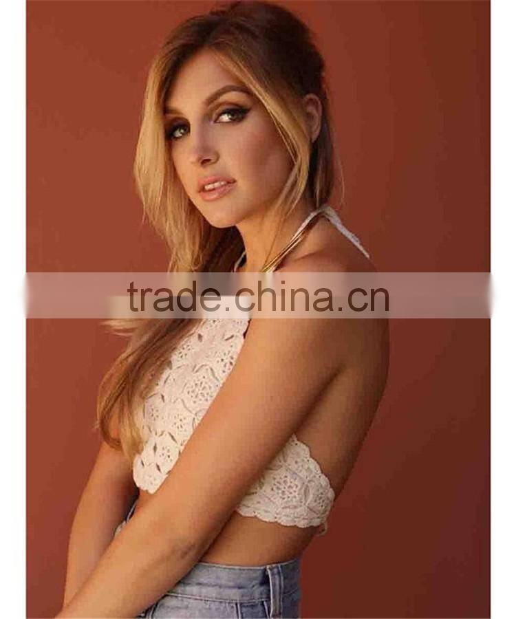 Hot sale open back white cami mini short singlet cami