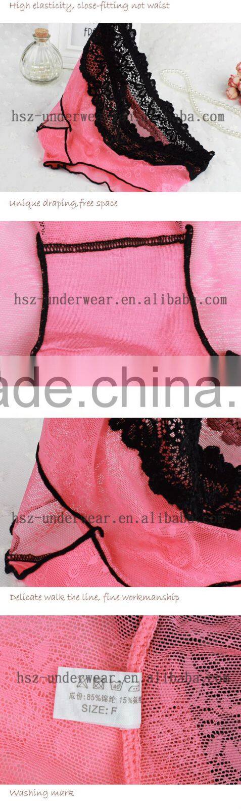 Hot sale 2015 wholesale ladies lace sexy high quality briefs mature ladies sexy underwear young girls transparent panties