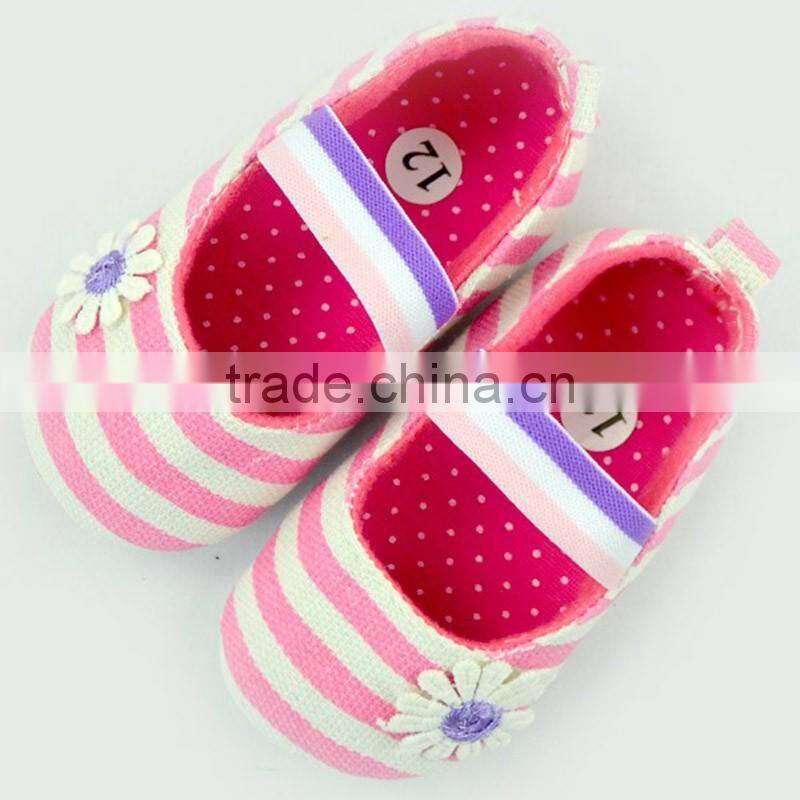 Fashion Stripes Newborn Crib Shoes Baby Shoes Toddlers Soft Shoes