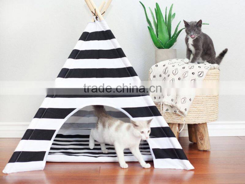 R1933H Good quality cheap oop pet dog cat teepee tent bed for sale