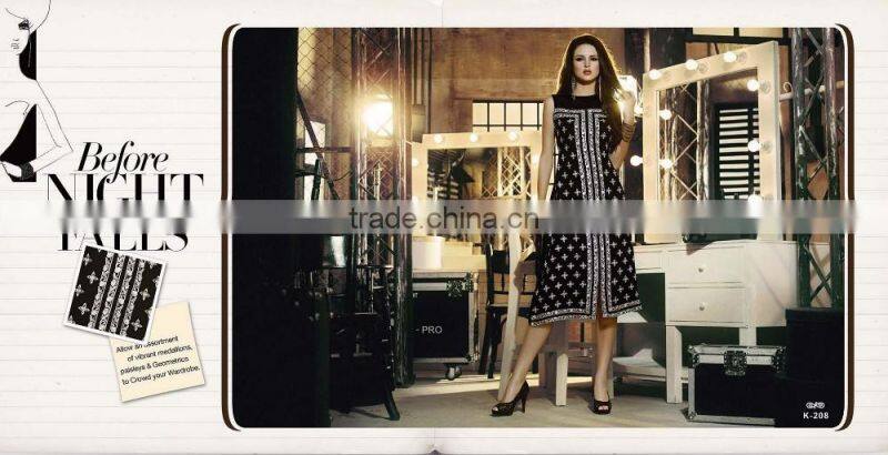 Grey color on embroidery design Bliss Charm Designer Kurtis