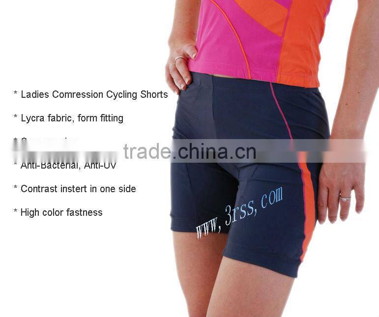 ladies compression cycling shorts
