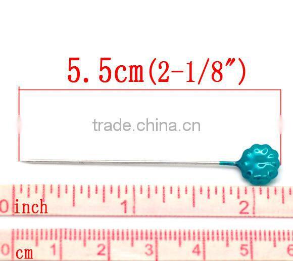 Mixed Color Flower Decorated Sewing Pins& Mark Needle