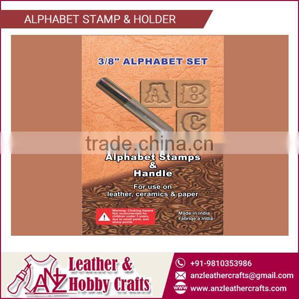 Non Corrosive Alphabet Punching Set for Leather