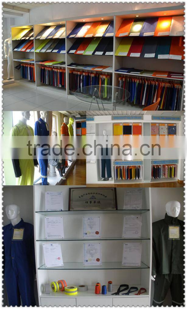 EN ISO 11611 EN ISO 11612 plain woven high visibility flame retardant fabric