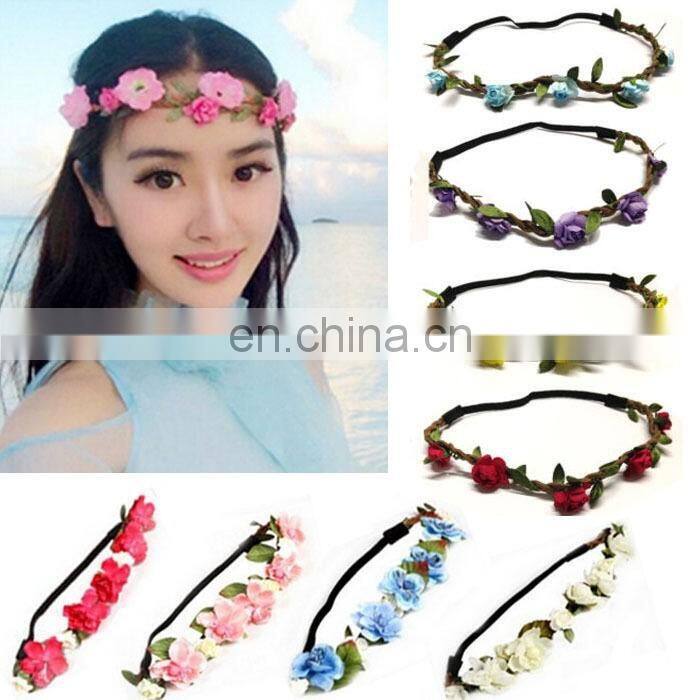 New listed in the market flower headband festival boho for wedding FH1514