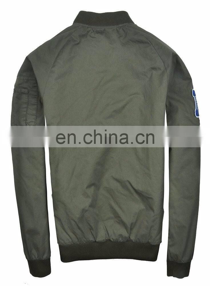 2017 Latest Design Durable Windproof Slim Bomber Jacket Men