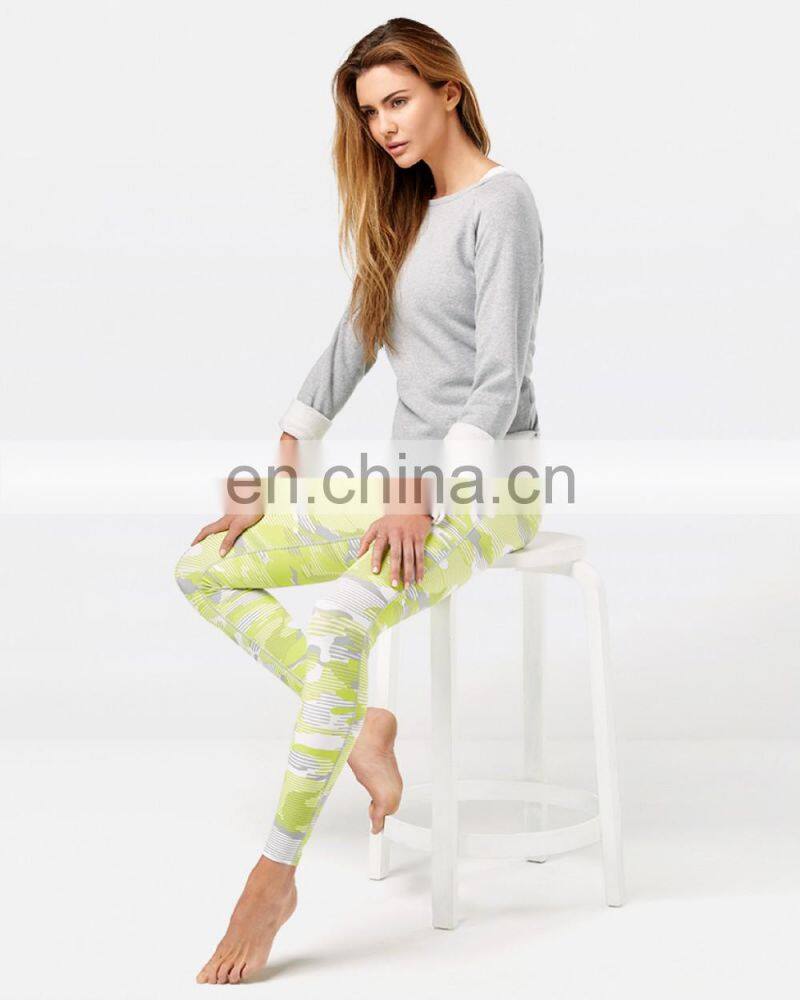multi color splice printed custom leggings