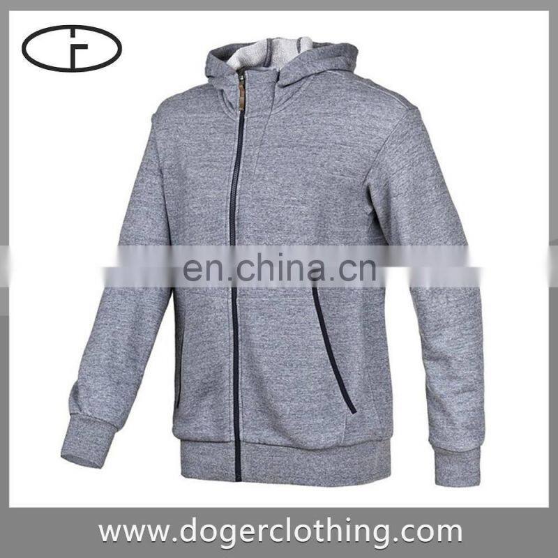 top sale men stylish long sleeve 100% cotton pltain white hoodie for sale