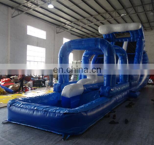 hot products 2017 Custom design cheap banzai inflatable water slide with pool