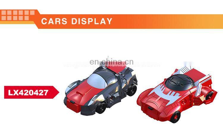 2017 New Plastic ABS 2 IN 1 car transform robot car toy for sale