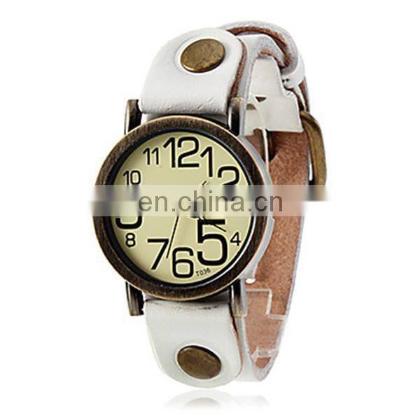 2014 Yiwu Manufacturer Directly Sale Genuine Leather Watch