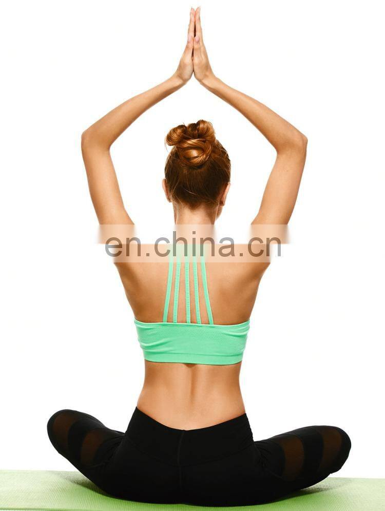 High Quality Ladies Womens Custom Blank Sexy Strappy Comfort Sports Bra