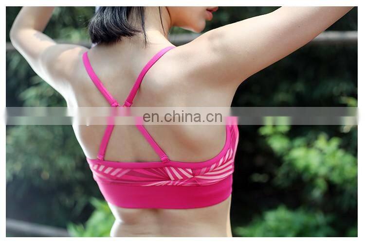 Wholesale Breathable Workout Clothing Women Custom Fashionable Sports Bra Sexy Yoga Bra#XJ0018