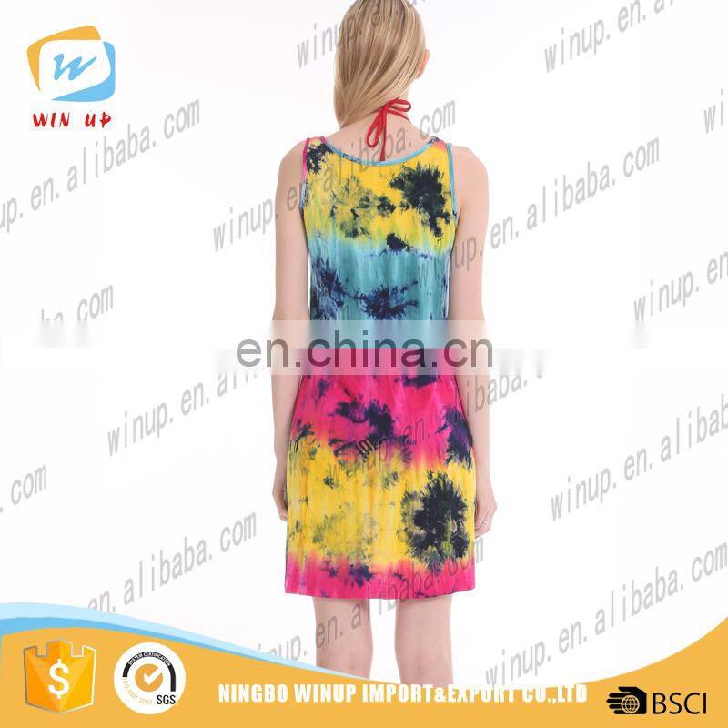 clothing manufacturers OEM service Stunning camel mini dress lady fashion dresses for women