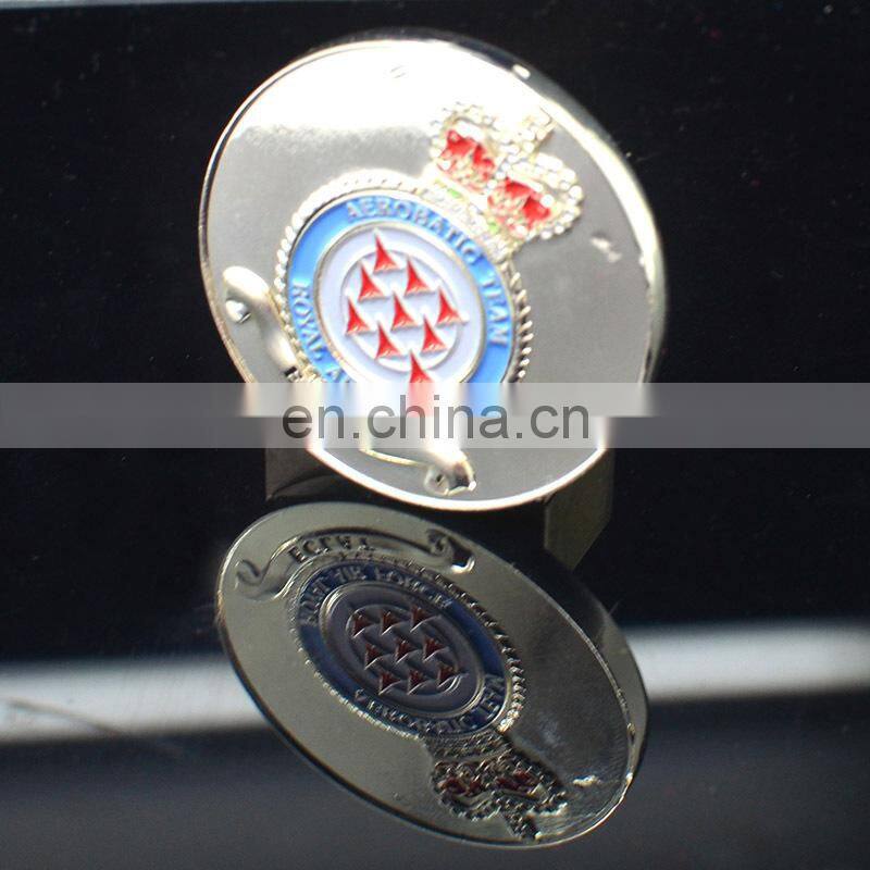 Wholesale custom logo cheap metal blank silver coin