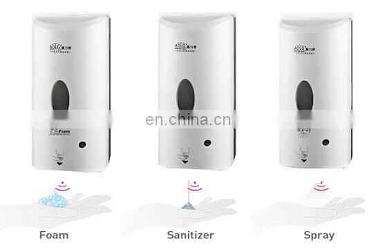 Dual purpose wall hanging liquid soap dispenser automatic
