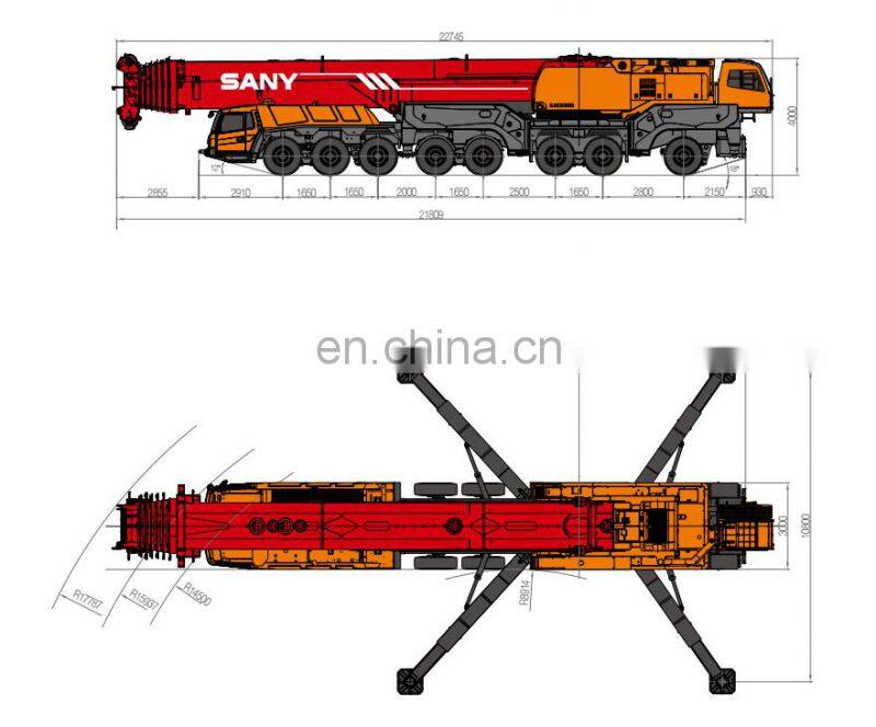 600 ton SANY Rough All Terrain Crane SAC6000