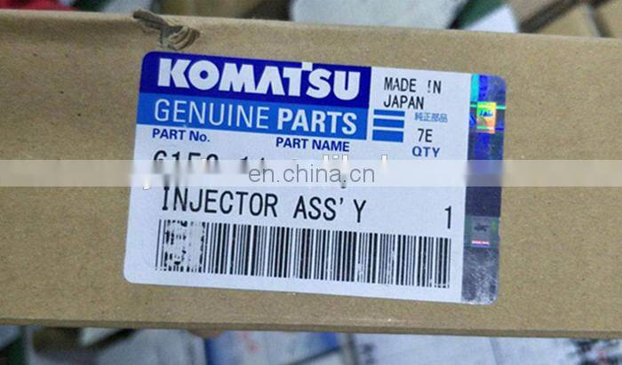 Excavator PC400-7 engine fuel injector 6156-11-3300 / 095000-1211
