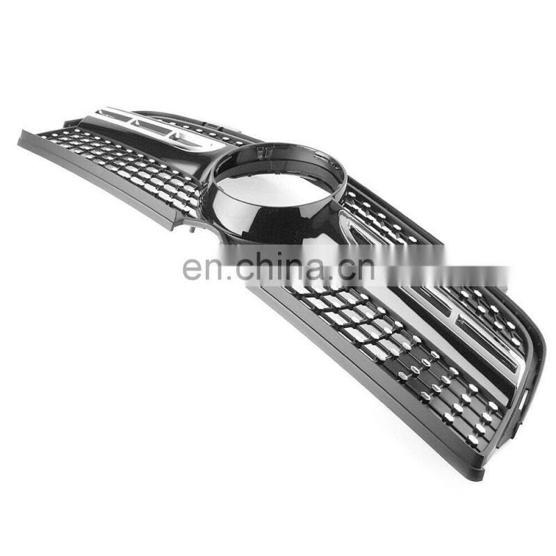 Front Diamonds Grill Grille black Fit for Mercedes Benz X164 GL-Class 06-12 ABS