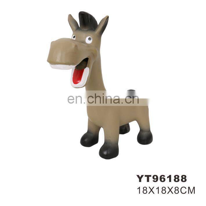 Cute panda interactive dog toy pet latex toy with squeaker