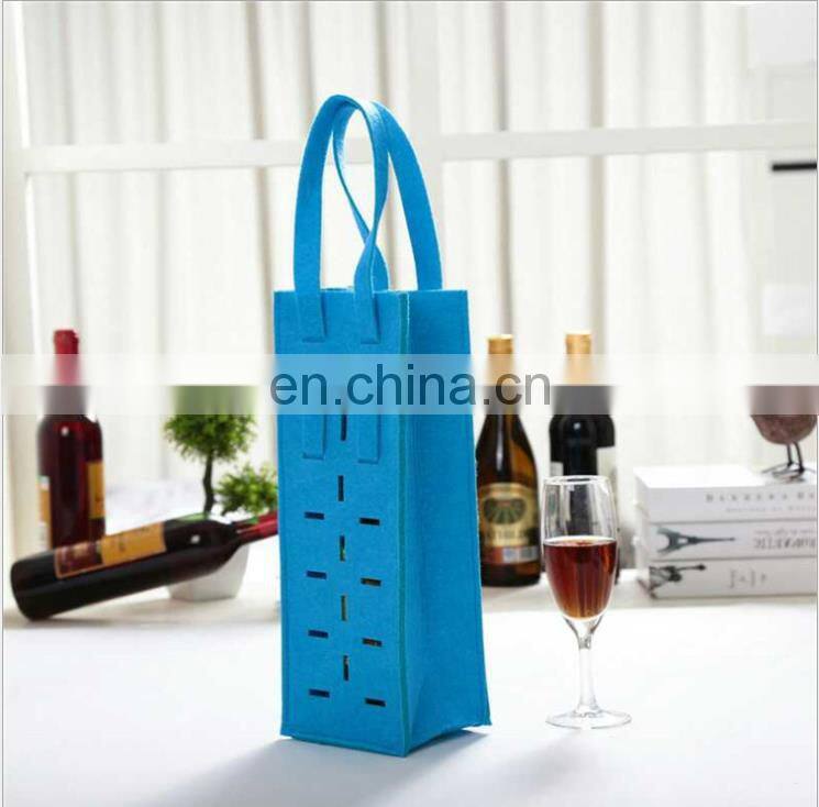 super quality medium size felt holder wine bottle carrier bag