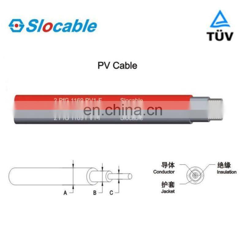 Slocable Solar System PV Wires with Connectors 1Meter 4mm2 Cable Assembly