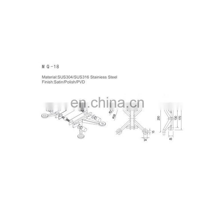 Glass spider fitting,stainless steel glass spider with 4 arms for glass curtain wall