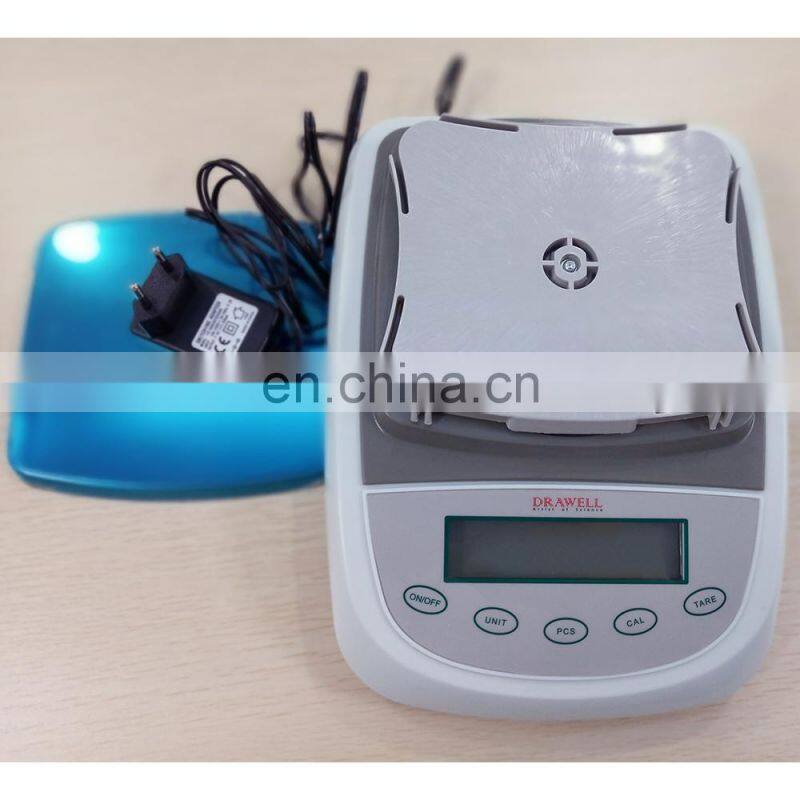 LCD Round Platter Precision Digital Weighing Balance Scales Weighing( 0.1g/0.01g; External Calibration)