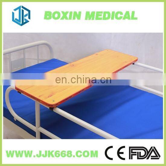 Simple Cold-rolled steel plate flat platform hospital medical bed with 6cm waterproof breathable mattress