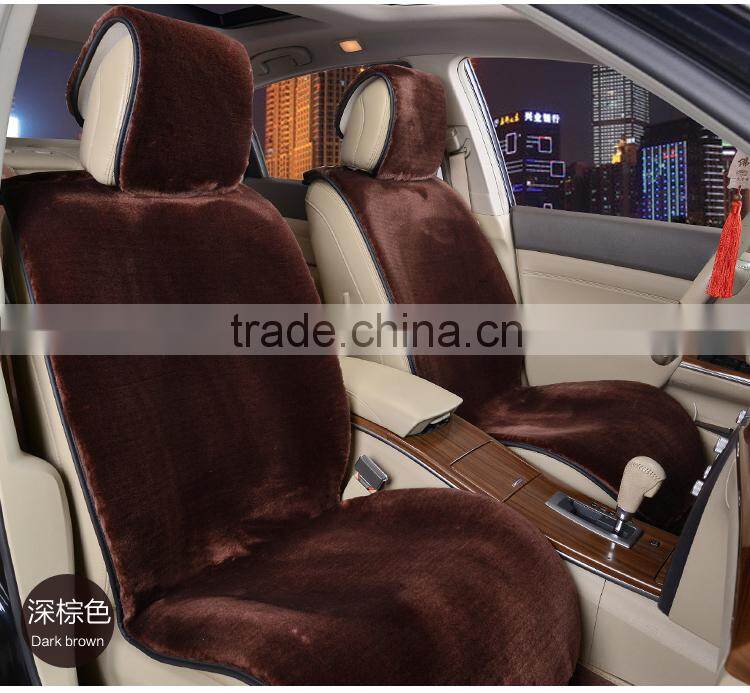 Customized Size and Color Faux Fur Sheepskin Car Seat Cover with EXW price
