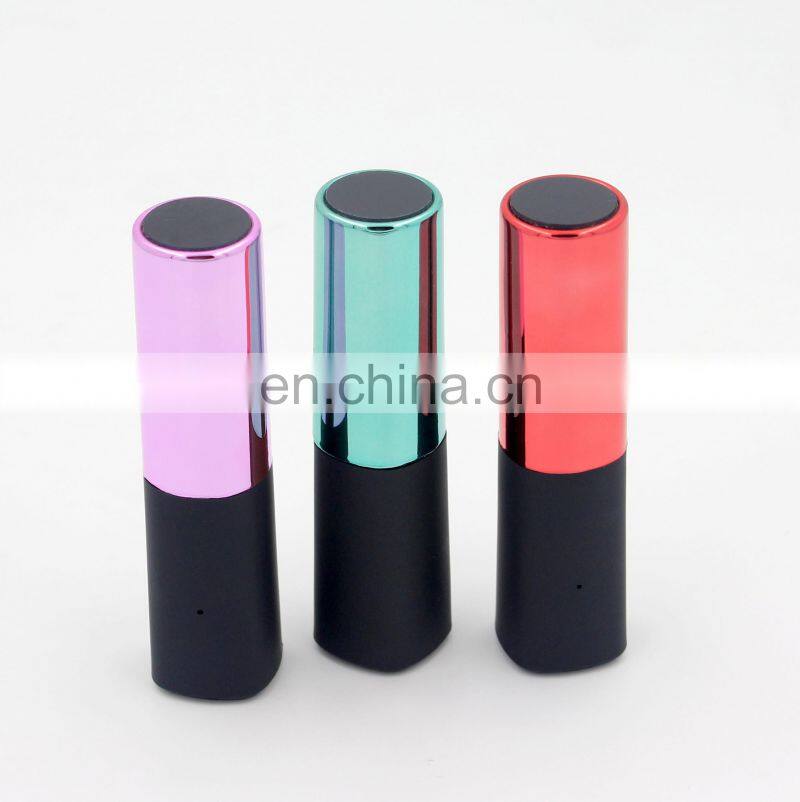 Gift portable powerbank 2000mah lipstick emergency charger