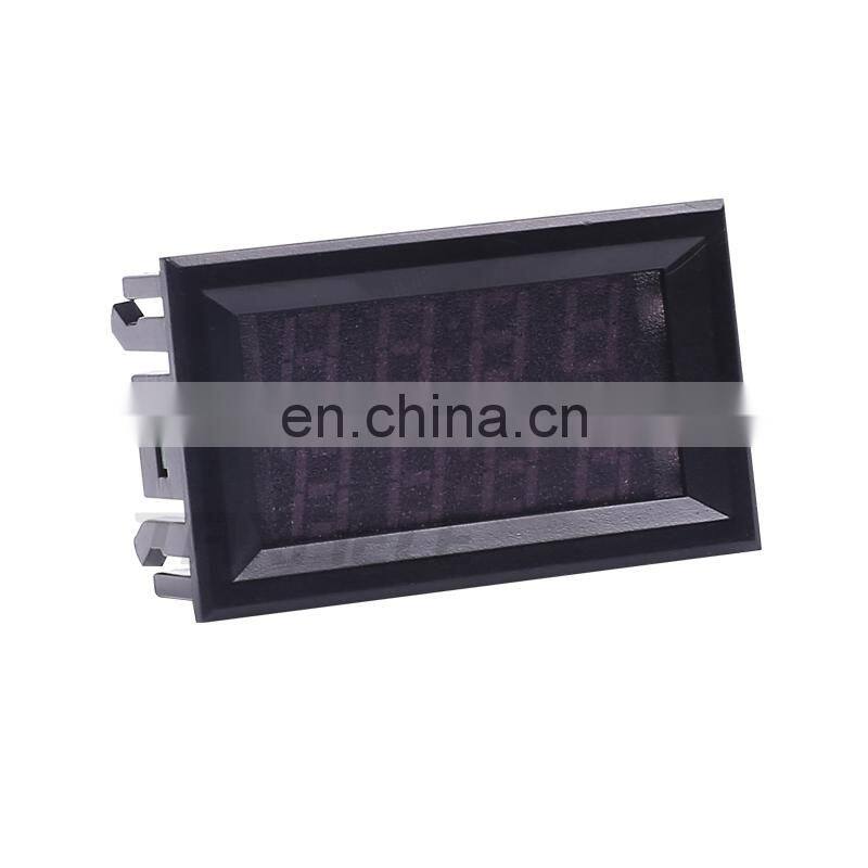 4 Bit Digital Voltmeter Ammeter DC 200V 10A Red Blue LED Dual Display Voltage Amp Panel Meter 12v 24v Car Current Monitor Tester