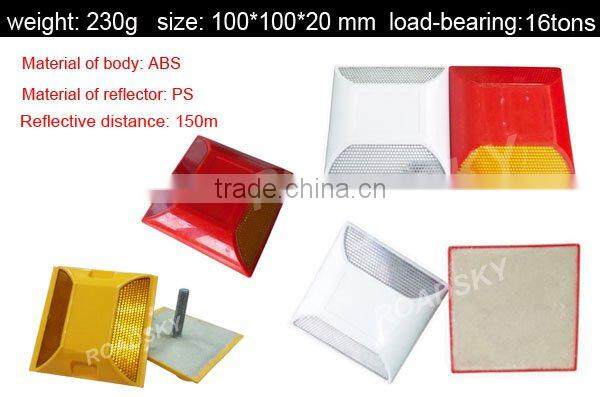 Durable Double Sides Customized 3M Reflector Plastic Road Studs