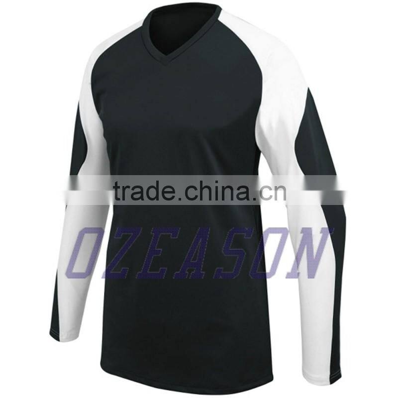 Wholesale latest design plain blank women's volleyball shirts