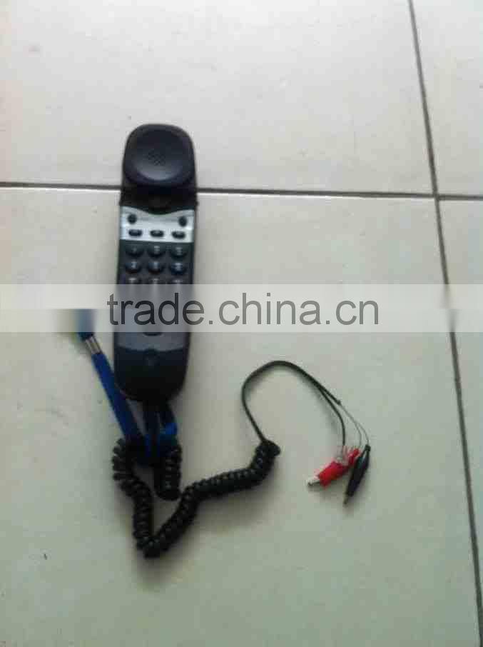 Corded analog portable telephone tester