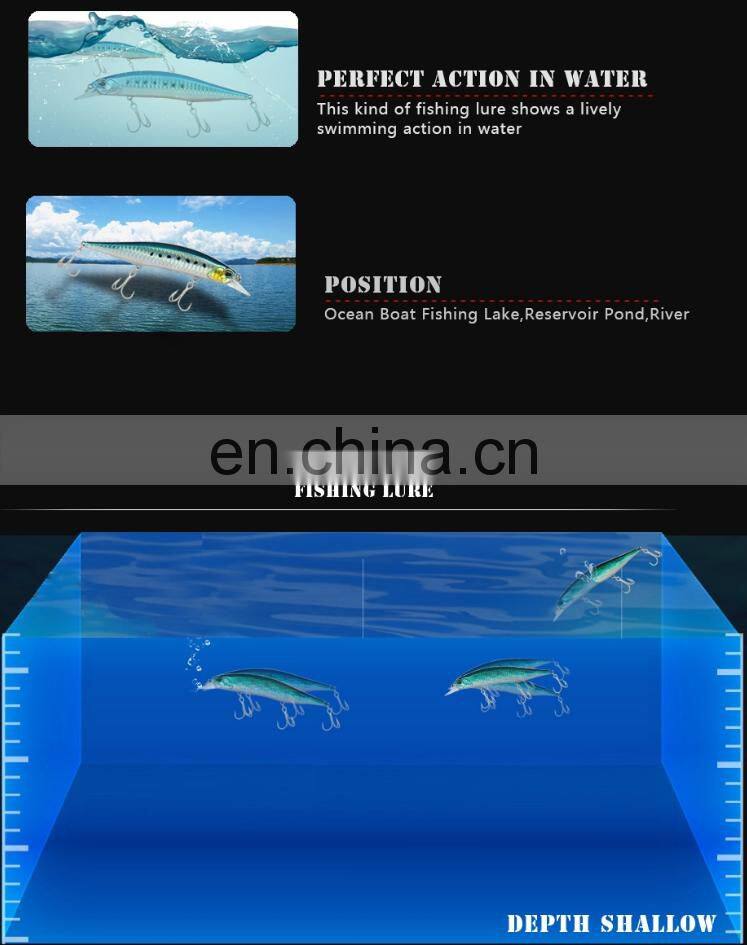 hot sale 13.5cm 17g artificial floating hard minnow lures fish lure bodies fishing bait