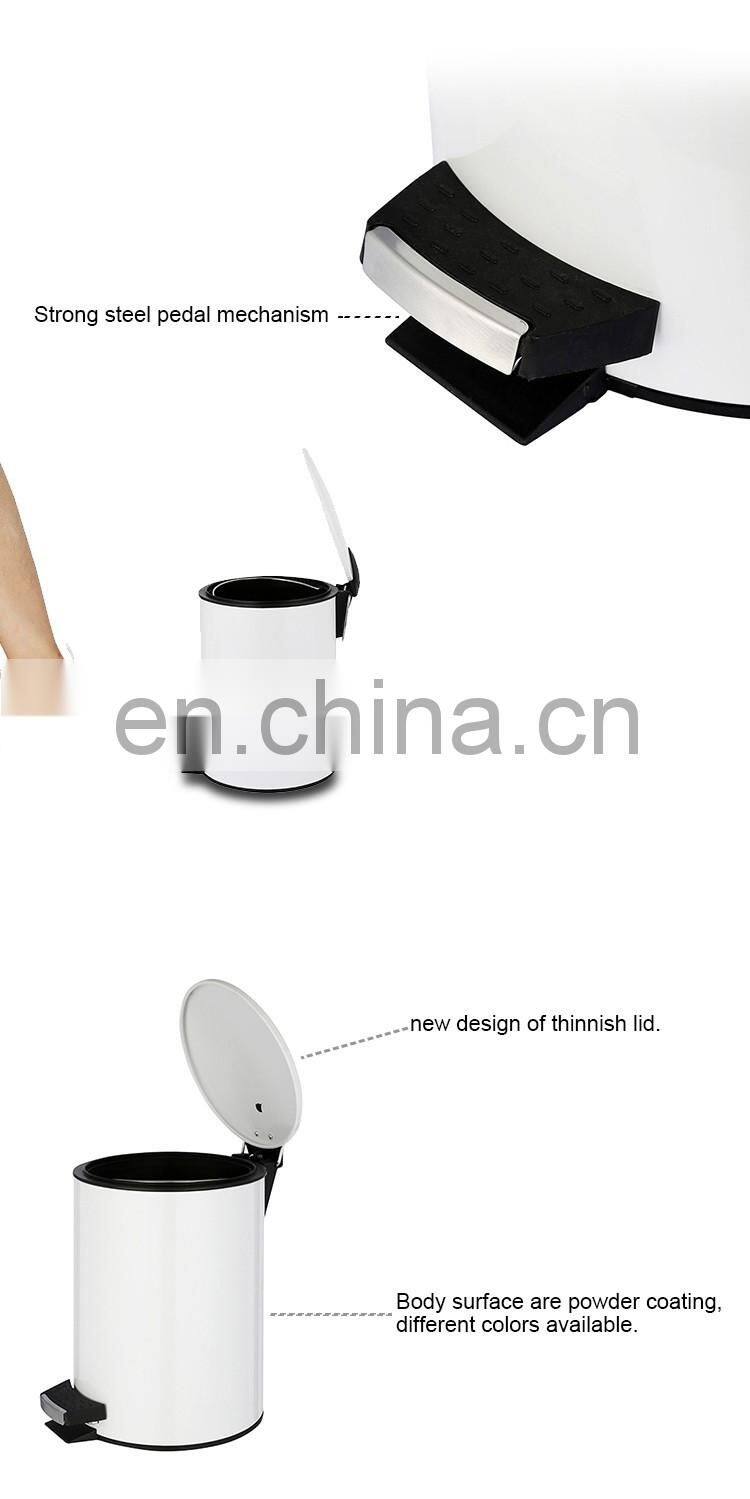 Dustbins for home making dustbin waste material with PP plastic inner bin stainless steel waste bin types of dustbin bathroom