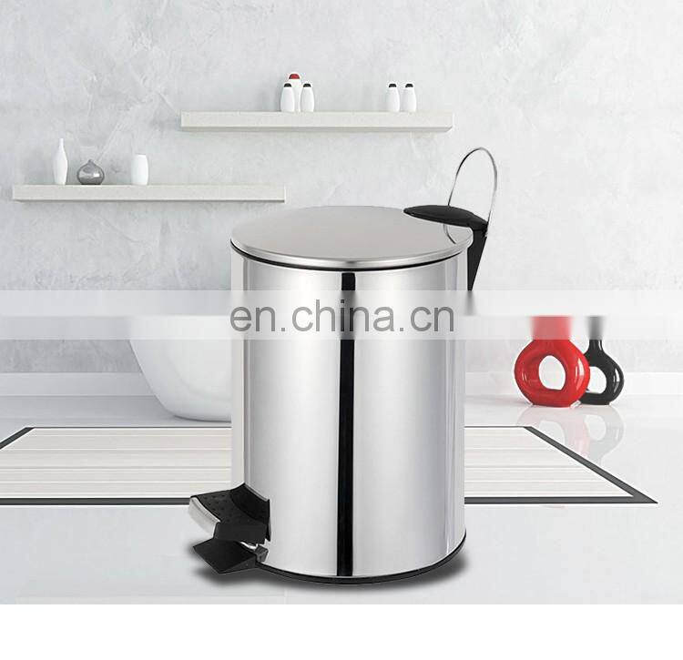 kitchen dust bin bathroom waste bin indoor foot pedal garbage can stainless steel trash can