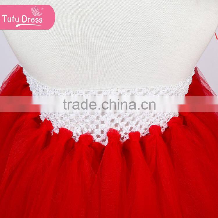 The red color beautiful baby girl summer dress with flowers