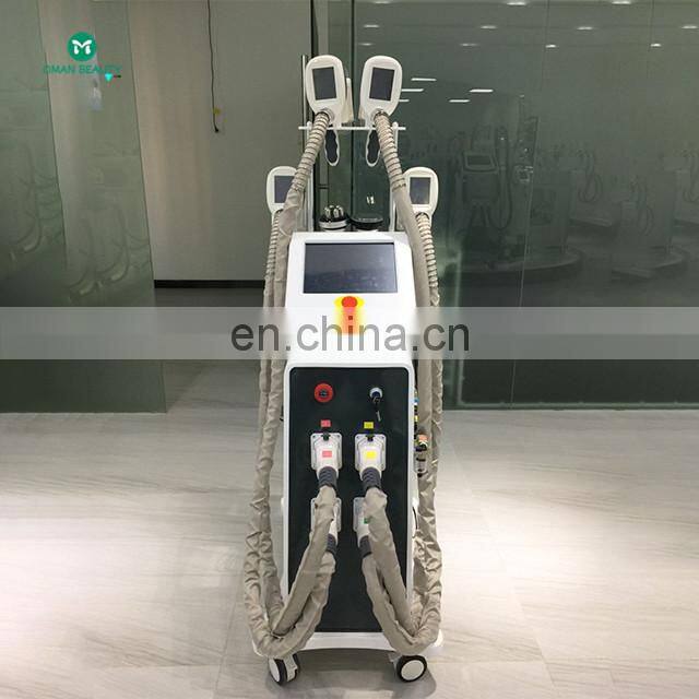 2021 best selling 5 handles multifunction cavitation fat loss slimming machine facial 360 cryolipolysis machine