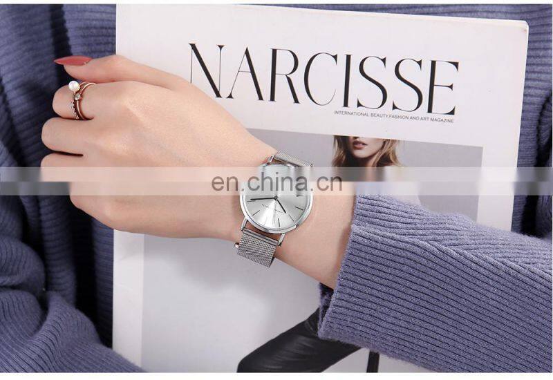 Hannah Martin CC36 Luxury Ladies Quartz Movement Watch Women Stainless Steel Chronograph Wristwatches Business Watch