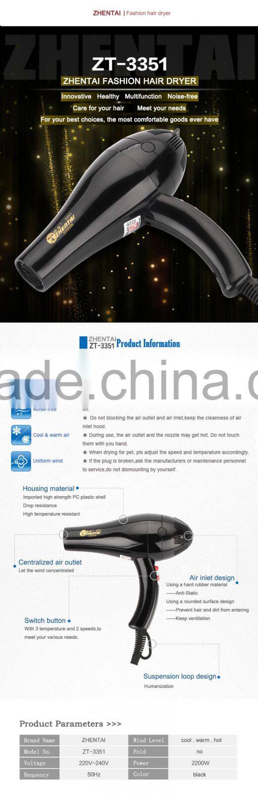 New Arrival Travel Hair Blower Dryer 1600W